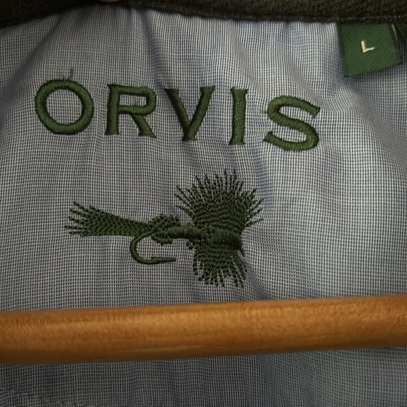 Orvis Signature 1/4-Zip Snap Sweatshirt Long Sleeve Classic Fit Grey Size L - Picture 7 of 12